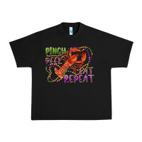 Black pinch peel eat repeat crawfish Urban Heavy Tee - RanaPortraitStore