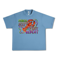 Pebble Blue pinch peel eat repeat crawfish Urban Heavy Tee - RanaPortraitStore