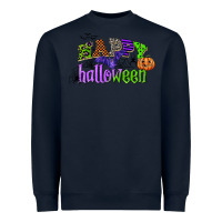 Navy happy halloween Heavyweight Sweatshirt - CowGirlArtShop