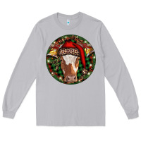 Moon Dust Longhorn Cow Christmas Long Sleeve Tee - RanaPortraitStore
