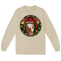 Mushroom Longhorn Cow Christmas Long Sleeve Tee - RanaPortraitStore