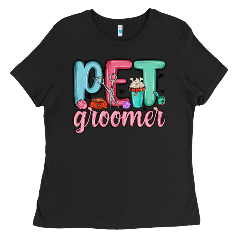 Pet Groomer Ladies Tee by MaliasSmallBusiness | Teevron