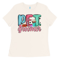 Bone pet groomer Ladies Tee - MaliasSmallBusiness