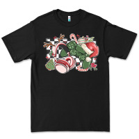 Black gamer christmas game controller Premium Tee - MaliasSmallBusiness