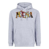 Heather Grey halloween mama Heavyweight Hoodie - BundleAndBundleShop