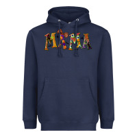 Navy halloween mama Heavyweight Hoodie - BundleAndBundleShop