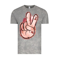 Cloud Rock Floral Argyle Peace Sign Vintage Tee - Jasminsmagicworld