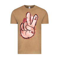 Vintage Camel Floral Argyle Peace Sign Vintage Tee - Jasminsmagicworld