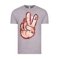Vintage Zinc Floral Argyle Peace Sign Vintage Tee - Jasminsmagicworld