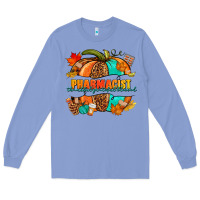 Colony Blue Pharmacist pumpkin Long Sleeve Tee - NancyCooperArtShop