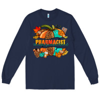 Navy Pharmacist pumpkin Long Sleeve Tee - NancyCooperArtShop
