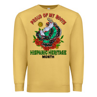 Antique Gold traditional lady hispanic heritage month Premium Sweatshirt - BundleAndBundleShop