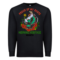 Black traditional lady hispanic heritage month Premium Sweatshirt - BundleAndBundleShop