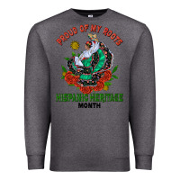 Charcoal Heather traditional lady hispanic heritage month Premium Sweatshirt - BundleAndBundleShop