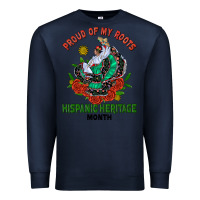 Navy traditional lady hispanic heritage month Premium Sweatshirt - BundleAndBundleShop