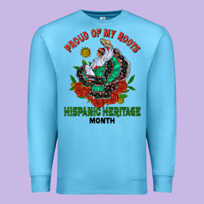 Traditional Lady Hispanic Heritage Month Premium Sweatshirt Designed By Bundleandbundleshop