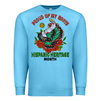 Ocean Blue traditional lady hispanic heritage month Premium Sweatshirt - BundleAndBundleShop
