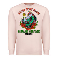 Pale Pink traditional lady hispanic heritage month Premium Sweatshirt - BundleAndBundleShop
