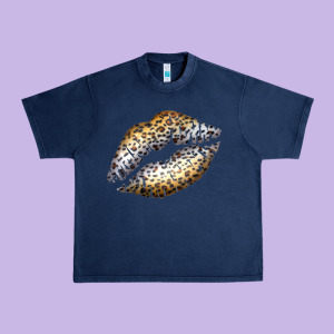 Cheetah Lips Urban Heavy Tee Designed By Bettercallsaul