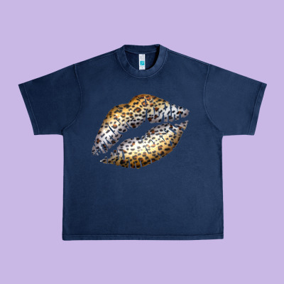 Cheetah Lips Urban Heavy Tee Designed By Bettercallsaul