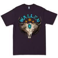 Plum wallen with bull skull Premium Tee - NancyCooperArtShop
