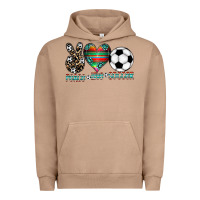 Pigment Burro peace love soccer Urban Hoodie - CowhideDigitalArt