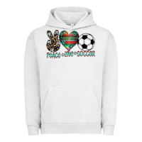 Pigment Lunar Rock peace love soccer Urban Hoodie - CowhideDigitalArt