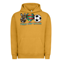 Pigment Peanut Butter peace love soccer Urban Hoodie - CowhideDigitalArt