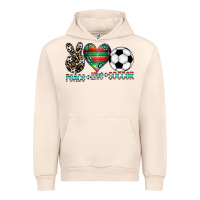 Sandshell peace love soccer Urban Hoodie - CowhideDigitalArt