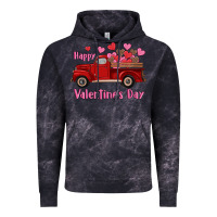 Cloud Black happy valentine's day truck hearts Vintage Hoodie - RanaPortraitStore