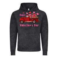 Happy Valentine's Day Truck Hearts Vintage Hoodie | Teevron