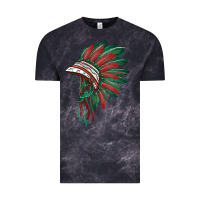 Cloud Black american flag indian headdress Vintage Tee - BarkalooDesign