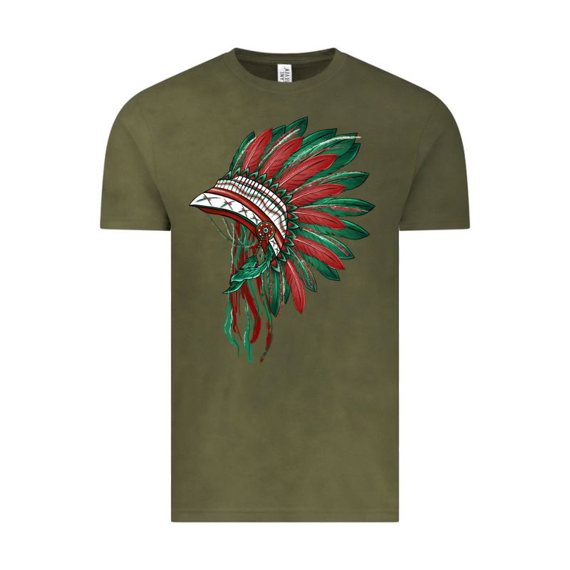 American Flag Indian Headdress Vintage Tee by BarkalooDesign | Teevron