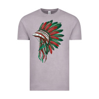 Vintage Zinc american flag indian headdress Vintage Tee - BarkalooDesign