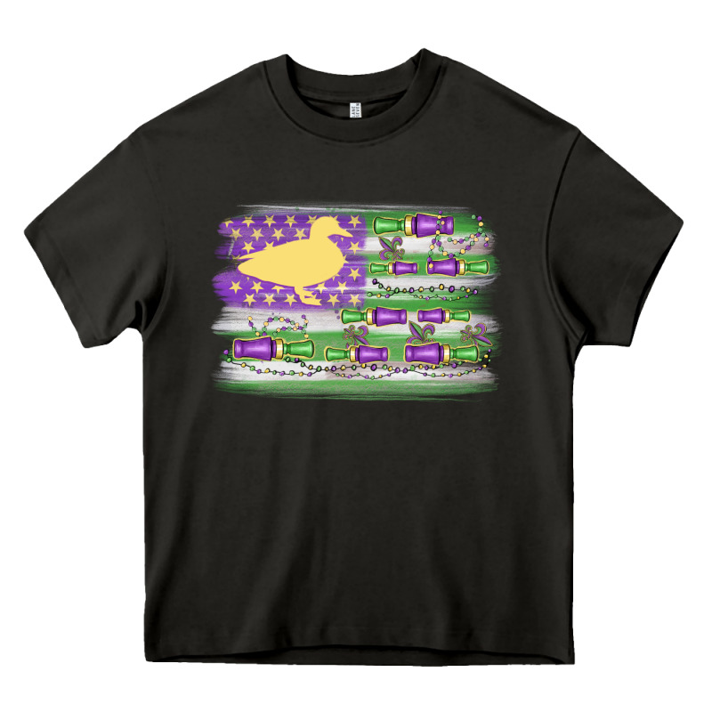 Mardi Gras Duck Call Flag Heavy Core Tee by MaliasSmallBusiness | Teevron