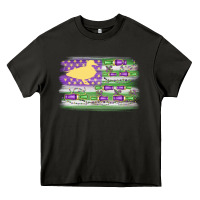 Asphalt mardi gras duck call flag Heavy Core Tee - MaliasSmallBusiness