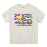 Cream mardi gras duck call flag Heavy Core Tee - MaliasSmallBusiness