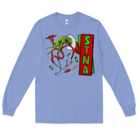 Colony Blue Christmas Character Long Sleeve Tee - NancyCooperArtShop