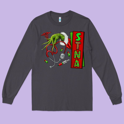 Christmas Character Long Sleeve Tee Designed By Nancycooperartshop