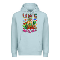 Blue Mist Love Mexico Cold Drink Frappe Premium Hoodie - FaDigitalArtStudio