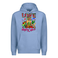 Colony Blue Love Mexico Cold Drink Frappe Premium Hoodie - FaDigitalArtStudio