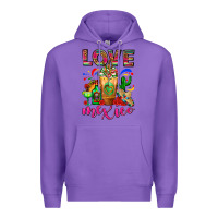 Purple Love Mexico Cold Drink Frappe Premium Hoodie - FaDigitalArtStudio