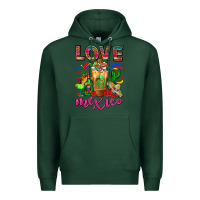 Sports Green Love Mexico Cold Drink Frappe Premium Hoodie - FaDigitalArtStudio