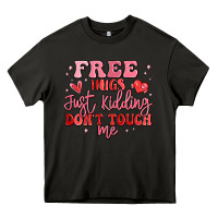 Asphalt free hugs just kidding don't touch me Heavy Core Tee - MaliasSmallBusiness
