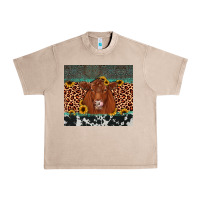 French Oak red angus leopard Urban Heavy Tee - JahusDesignShop
