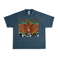 Midnight Navy red angus leopard Urban Heavy Tee - JahusDesignShop