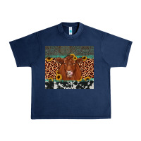Navy red angus leopard Urban Heavy Tee - JahusDesignShop
