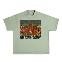 Oil Green red angus leopard Urban Heavy Tee - JahusDesignShop