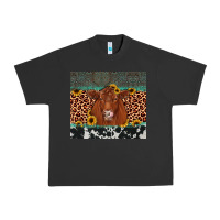 Pigment Black red angus leopard Urban Heavy Tee - JahusDesignShop