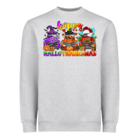 Happy Hallothanksmas Truck Heavyweight Sweatshirt | Teevron